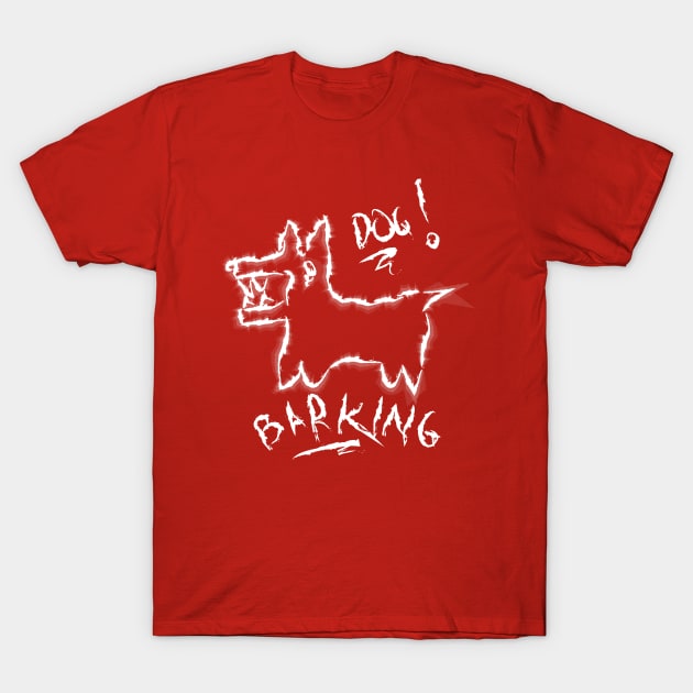 Barking dog t shirt sales